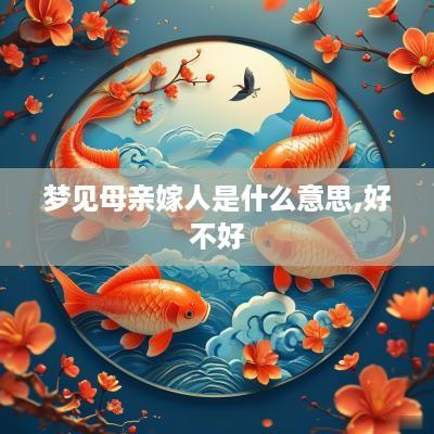 梦见母亲嫁人是什么意思,好不好
