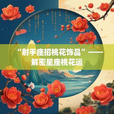 “射手座招桃花饰品”——解密星座桃花运