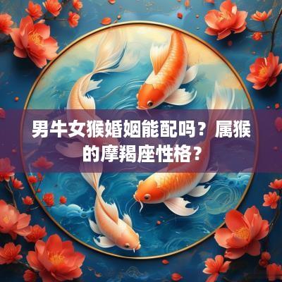 男牛女猴婚姻能配吗？属猴的摩羯座性格？