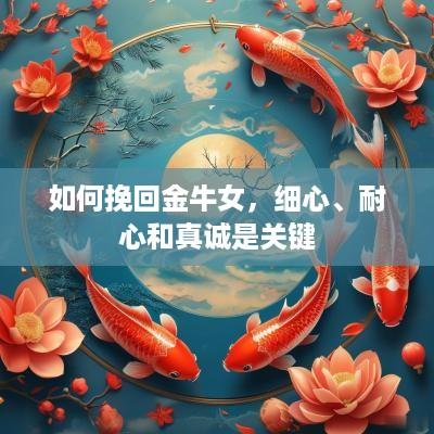 如何挽回金牛女，细心、耐心和真诚是关键