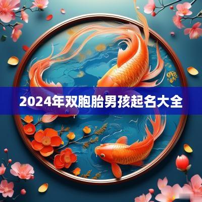 2025年双胞胎男孩起名大全