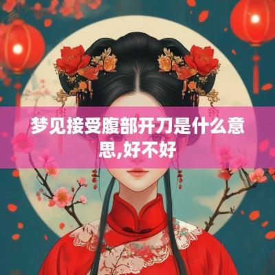 梦见接受腹部开刀是什么意思,好不好