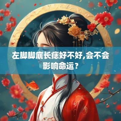 左脚脚底长痣好不好,会不会影响命运？