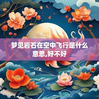 梦见岩石在空中飞行是什么意思,好不好