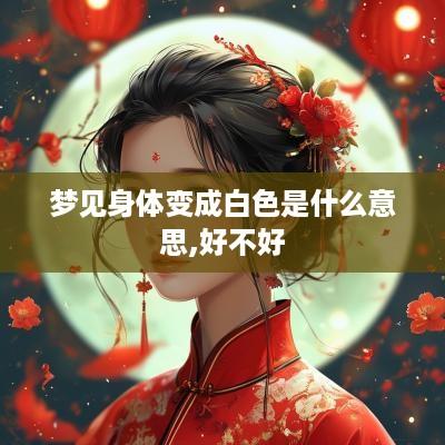 梦见身体变成白色是什么意思,好不好