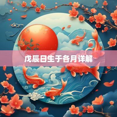 戊辰日生于各月详解