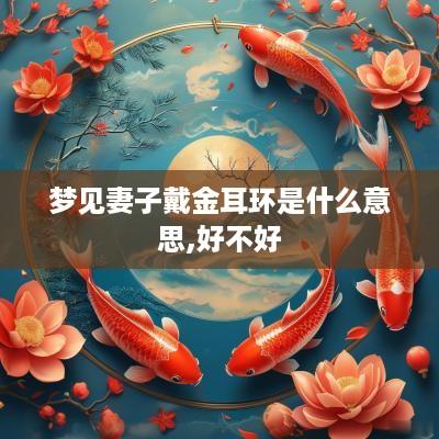 梦见妻子戴金耳环是什么意思,好不好