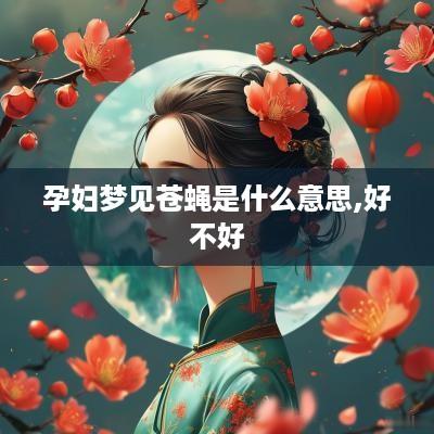 孕妇梦见苍蝇是什么意思,好不好