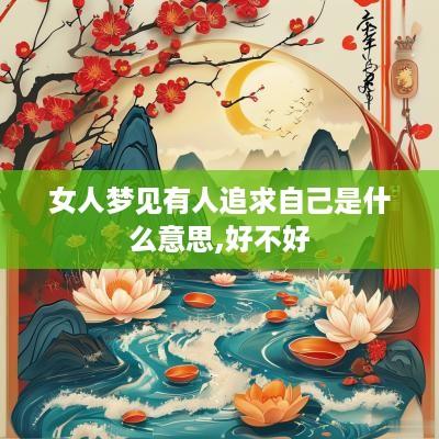 女人梦见有人追求自己是什么意思,好不好
