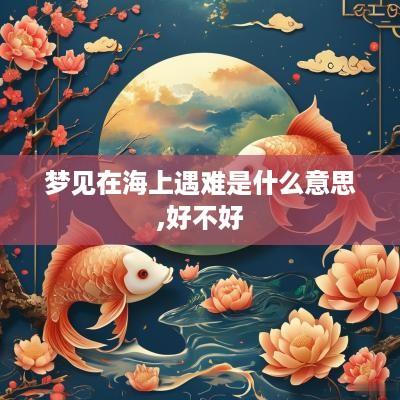 梦见在海上遇难是什么意思,好不好