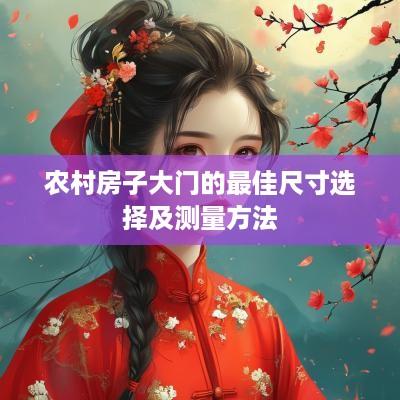 农村房子大门的最佳尺寸选择及测量方法