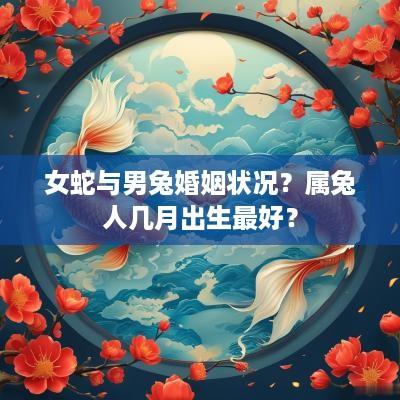 女蛇与男兔婚姻状况？属兔人几月出生最好？