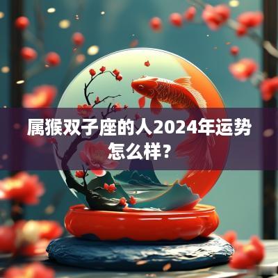 属猴双子座的人2025年运势怎么样？