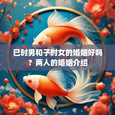巳时男和子时女的婚姻好吗？两人的婚姻介绍