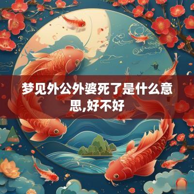 梦见外公外婆死了是什么意思,好不好