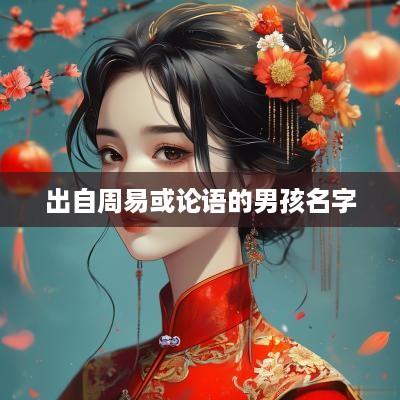 出自周易或论语的男孩名字