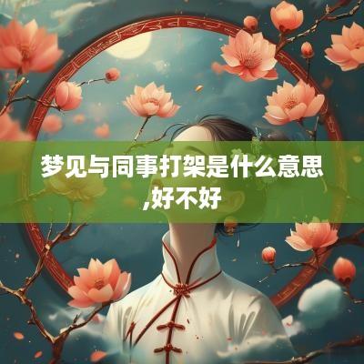 梦见与同事打架是什么意思,好不好