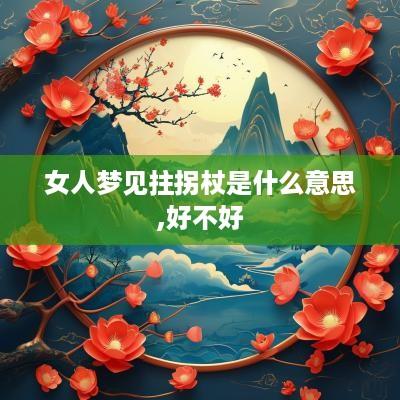 女人梦见拄拐杖是什么意思,好不好