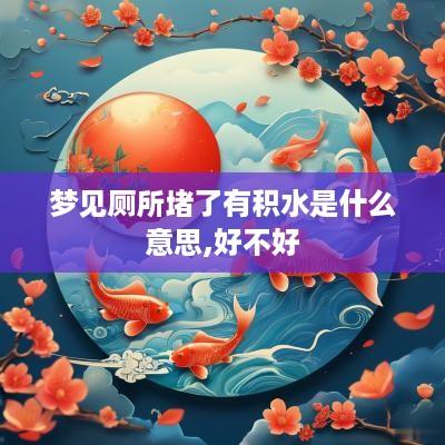 梦见厕所堵了有积水是什么意思,好不好