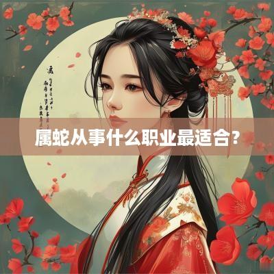 属蛇从事什么职业最适合？