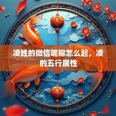 凌姓的微信昵称怎么起，凌的五行属性