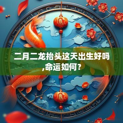 二月二龙抬头这天出生好吗,命运如何？