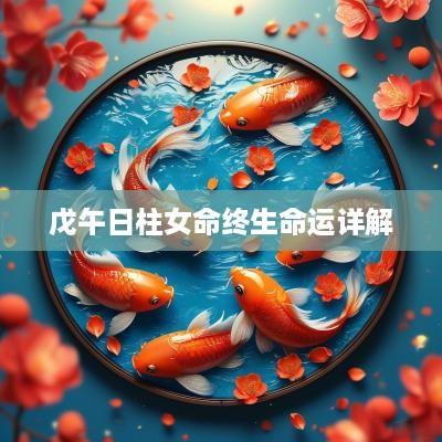 戊午日柱女命终生命运详解