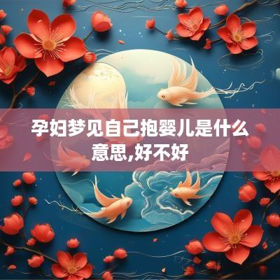 孕妇梦见自己抱婴儿是什么意思,好不好