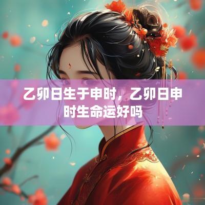 乙卯日生于申时，乙卯日申时生命运好吗