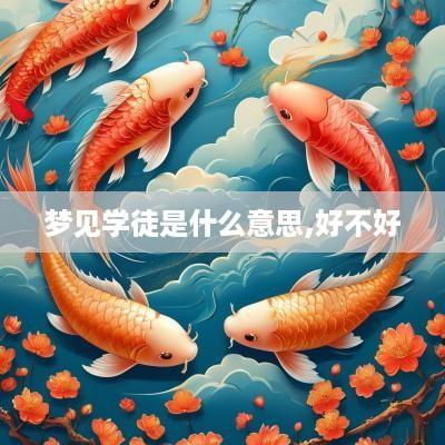 梦见学徒是什么意思,好不好