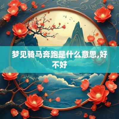 梦见骑马奔跑是什么意思,好不好