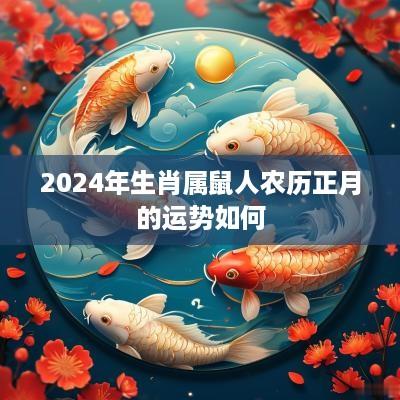 2025年生肖属鼠人农历正月的运势如何
