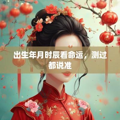 出生年月时辰看命运，测过都说准