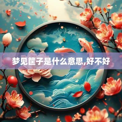 梦见筐子是什么意思,好不好