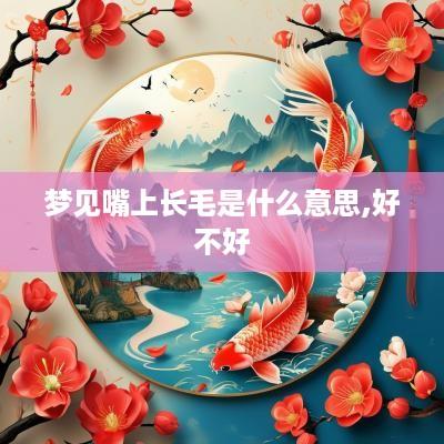 梦见嘴上长毛是什么意思,好不好