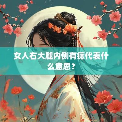 女人右大腿内侧有痣代表什么意思？