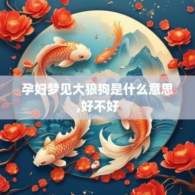 孕妇梦见大狼狗是什么意思,好不好