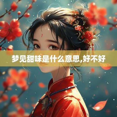梦见甜味是什么意思,好不好