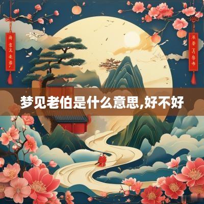 梦见老伯是什么意思,好不好