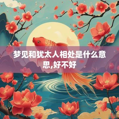 梦见和犹太人相处是什么意思,好不好