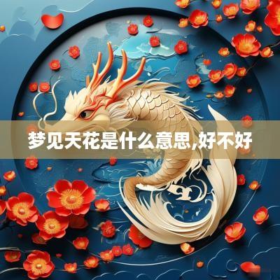 梦见天花是什么意思,好不好