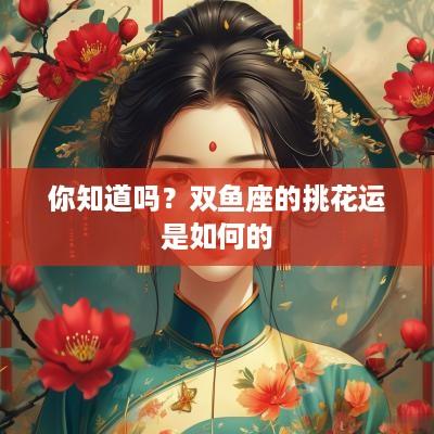 你知道吗？双鱼座的挑花运是如何的