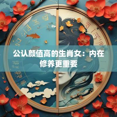 公认颜值高的生肖女：内在修养更重要
