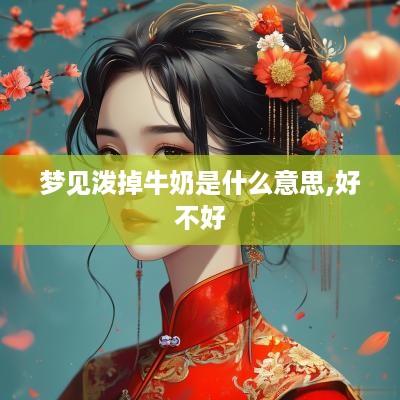 梦见泼掉牛奶是什么意思,好不好