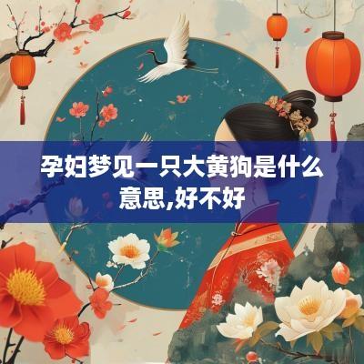 孕妇梦见一只大黄狗是什么意思,好不好