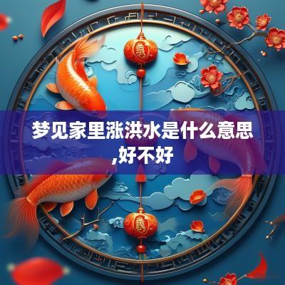 梦见家里涨洪水是什么意思,好不好