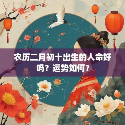农历二月初十出生的人命好吗？运势如何？