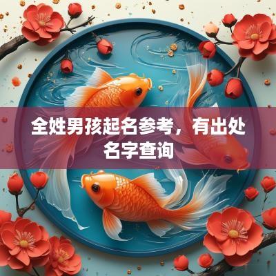 全姓男孩起名参考，有出处名字查询