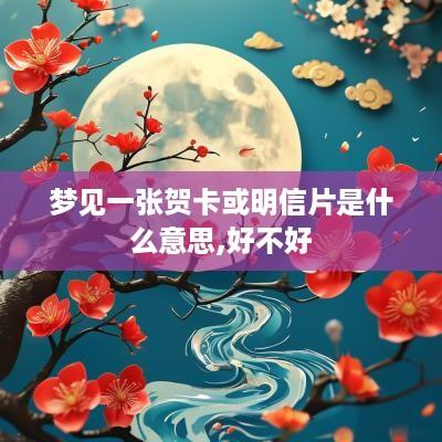 梦见一张贺卡或明信片是什么意思,好不好