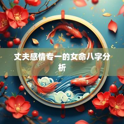 丈夫感情专一的女命八字分析